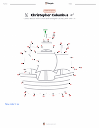 Christopher Columbus printable worksheet preview