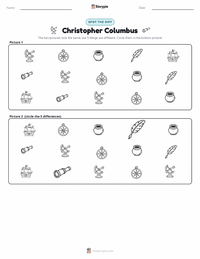 Christopher Columbus printable worksheet preview