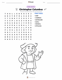 Christopher Columbus printable worksheet preview