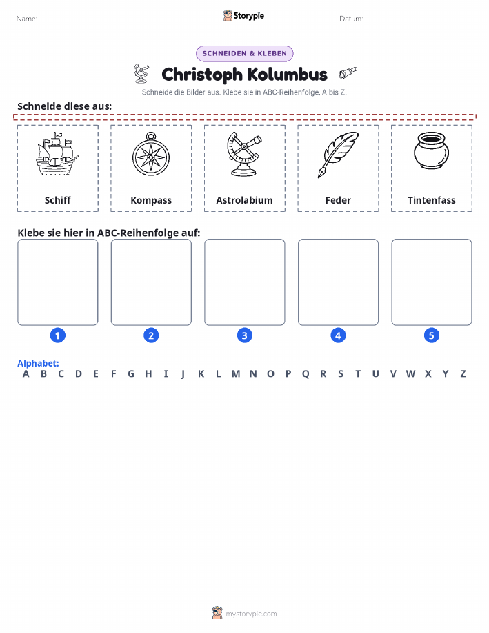 Schneiden & Einfügen Alphabet