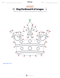 King Ferdinand II of Aragon printable worksheet preview