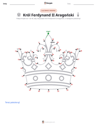 Podgląd drukowalnego arkusza ćwiczeń Król Ferdynand II Aragoński