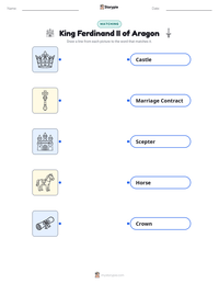 King Ferdinand II of Aragon printable worksheet preview