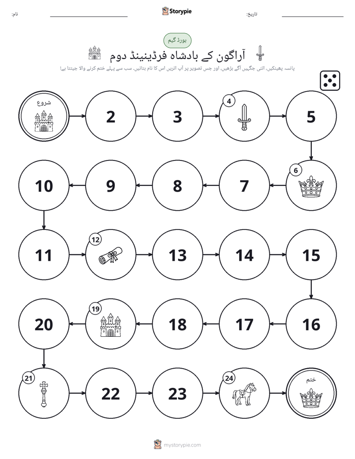 رول اور منتقل کریں کھیل