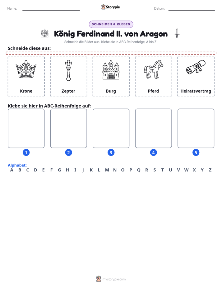 Schneiden & Einfügen Alphabet