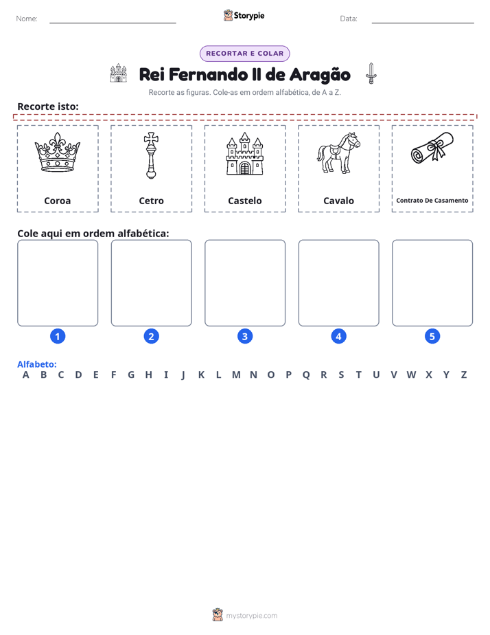 Recortar & Colar Alfabeto
