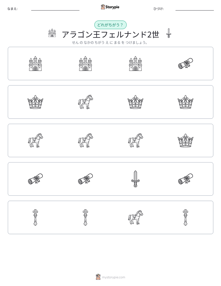 異なるものを見つけよう