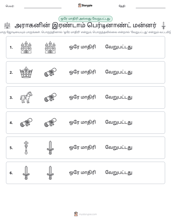 அதே அல்லது மாறுபட்டது