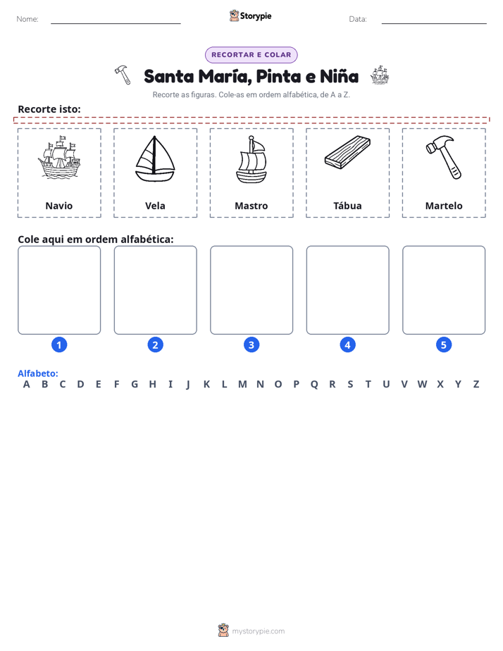 Recortar & Colar Alfabeto