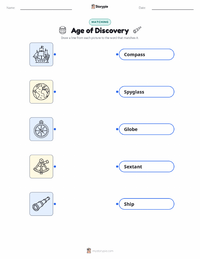 Age of Discovery printable worksheet for kids