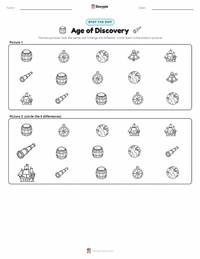 Age of Discovery printable worksheet preview