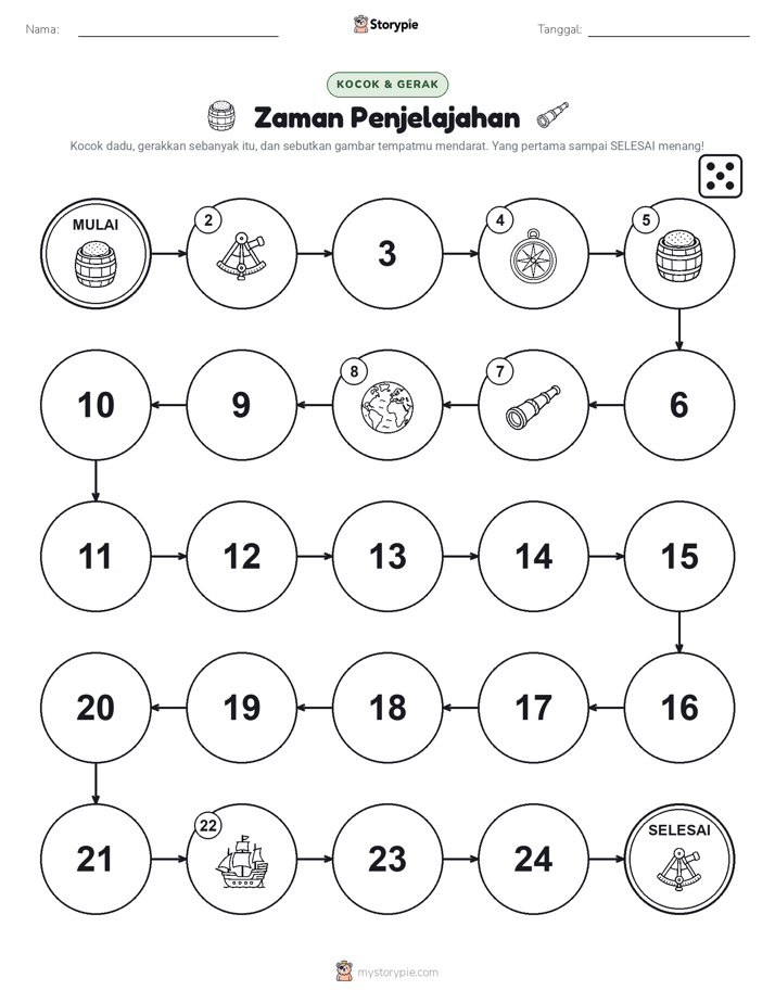 Permainan Gulung & Pindah