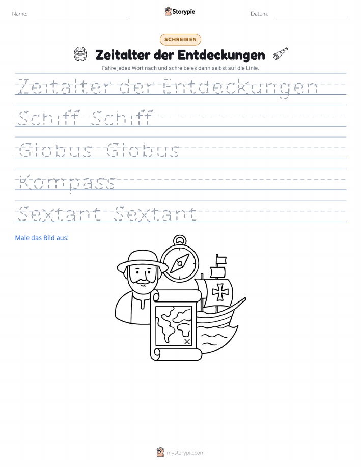 Schreibübung