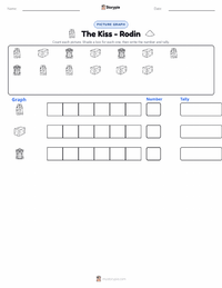 The Kiss - Rodin printable worksheet preview