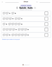 Öpücük yazdırılabilir çalışma sayfası önizlemesi