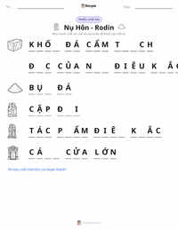 Tài liệu in sẵn Nụ Hôn cho trẻ em