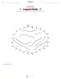 Auguste Rodin printable worksheet preview