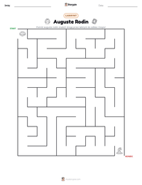 Podgląd drukowalnego arkusza ćwiczeń Auguste Rodin