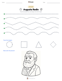 Auguste Rodin printable worksheet preview