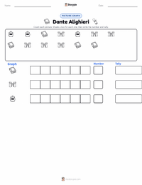 Dante Alighieri printable worksheet preview
