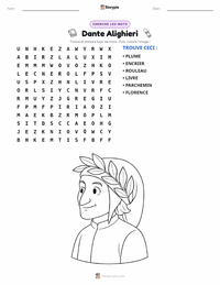 Aperçu de la feuille de travail imprimable Dante Alighieri