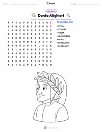 Prabaca lembar kerja cetak Dante Alighieri