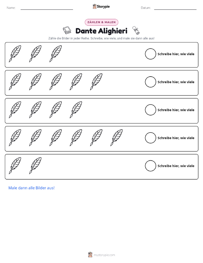 Zählen & Ausmalen
