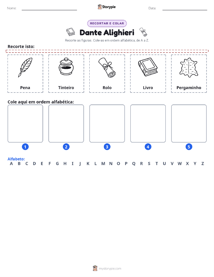 Recortar & Colar Alfabeto