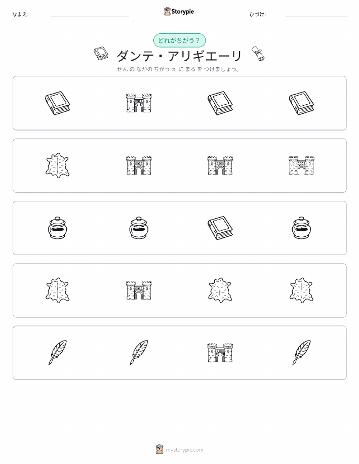 異なるものを見つけよう