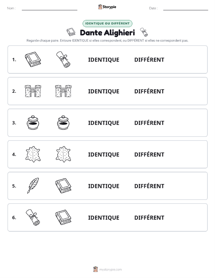 Identique ou Différent