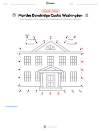 Anteprima della scheda stampabile di Martha Dandridge Custis Washington