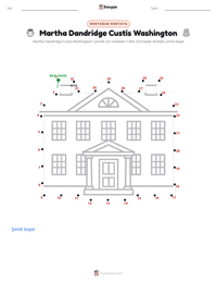 Martha Dandridge Custis Washington yazdırılabilir çalışma sayfası önizlemesi