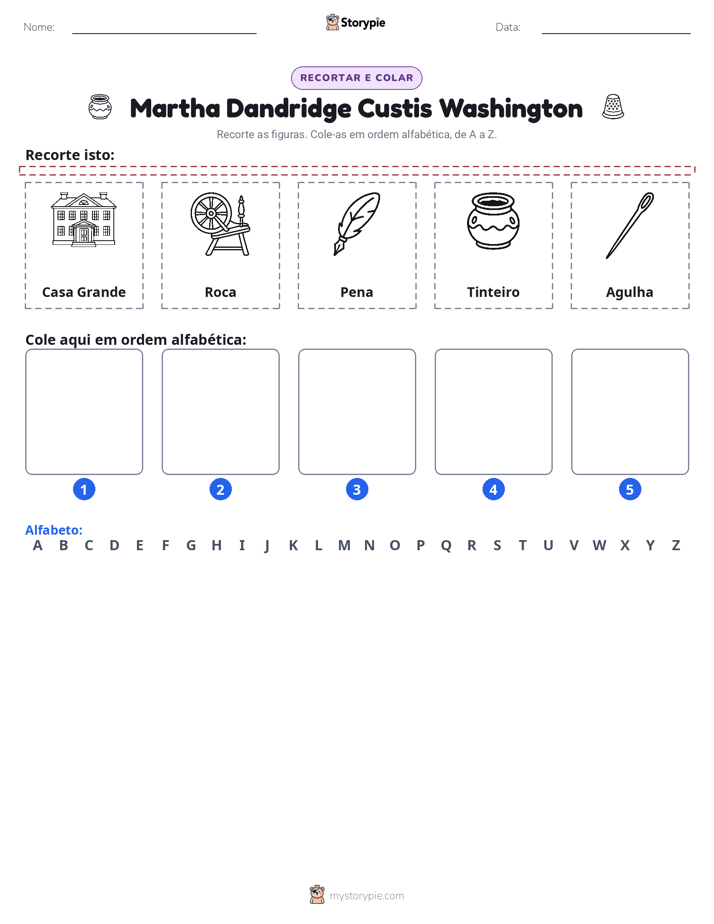 Recortar & Colar Alfabeto