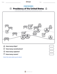 Presidency of the United States printable worksheet preview