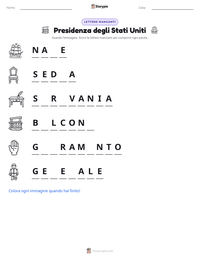 Anteprima della scheda stampabile di Presidenza degli Stati Uniti