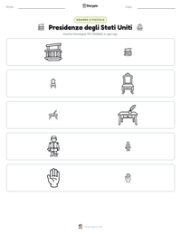 Anteprima della scheda stampabile di Presidenza degli Stati Uniti