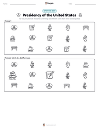 Presidency of the United States printable worksheet preview