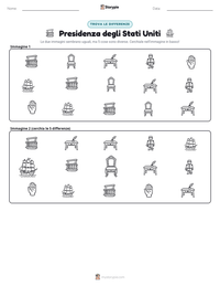 Anteprima della scheda stampabile di Presidenza degli Stati Uniti