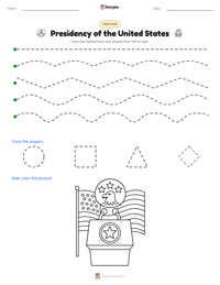 Presidency of the United States printable worksheet preview