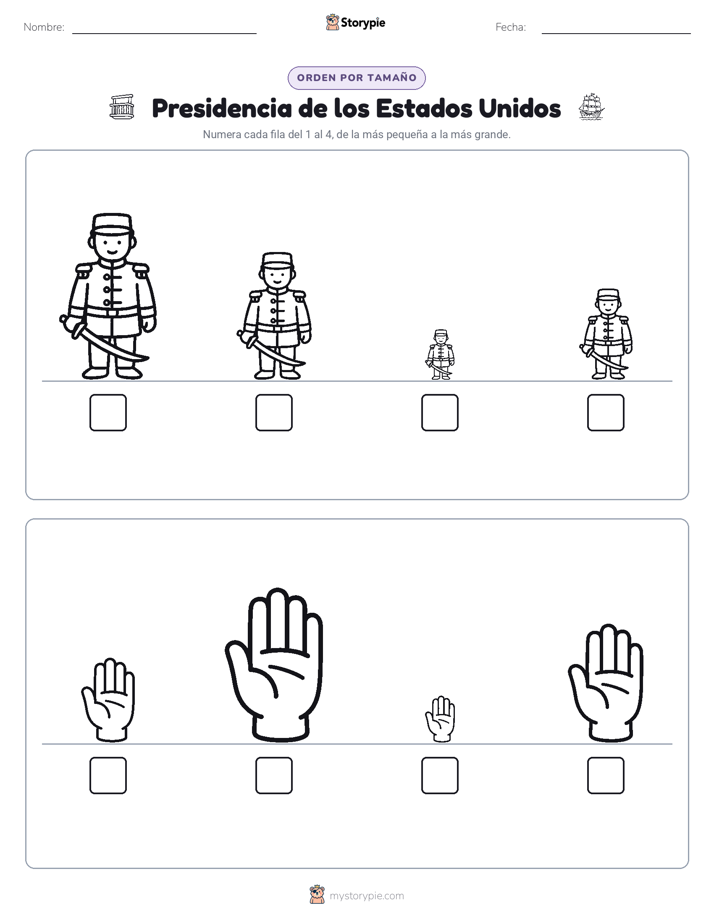Orden de Tamaños