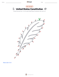 United States Constitution printable worksheet preview