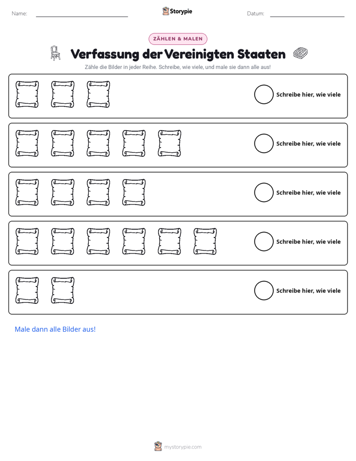 Zählen & Ausmalen