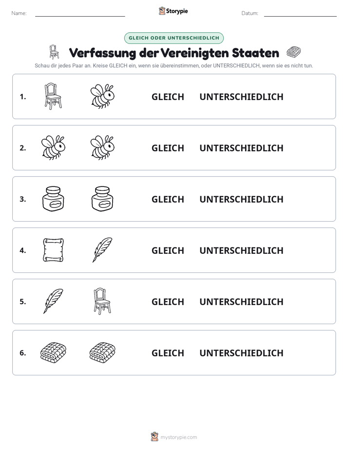 Gleich oder Anders