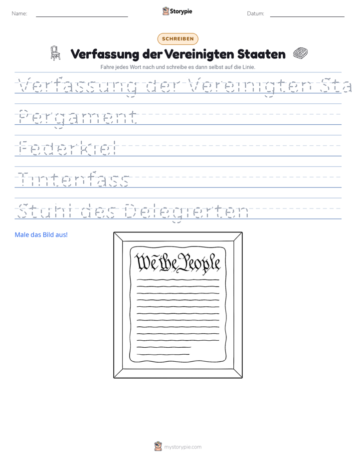 Schreibübung