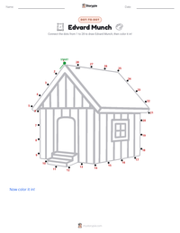 Edvard Munch printable worksheet preview