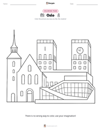 Oslo printable worksheet preview