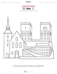 Vista previa de la hoja de trabajo imprimible de Oslo