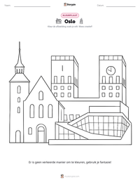 Oslo afdrukbare werkblad voorbeeld