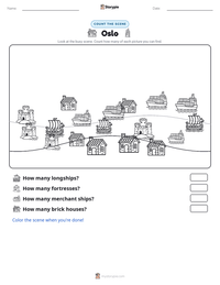 Oslo printable worksheet preview