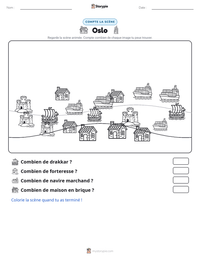 Aperçu de la feuille de travail imprimable Oslo